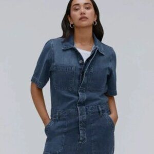 Everlane short sleeve jumpsuit